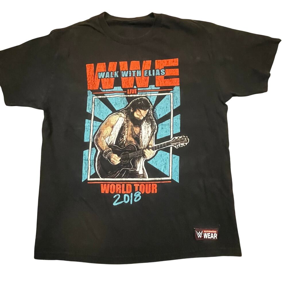 WWE Elias Walk With Elias World Tour 2018 Authentic Wear‎ Graphic Tee Men M/L